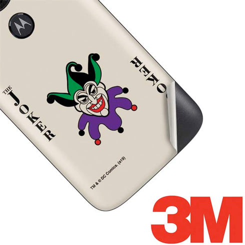 DC Comics The Joker Calling Card Moto E5 Play Skin